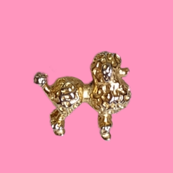 Gold Poodle Tac Pin - Picture 4 of 10